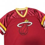 Maillot de Basket Miami Heat Brodé Big logo manche courte Rouge